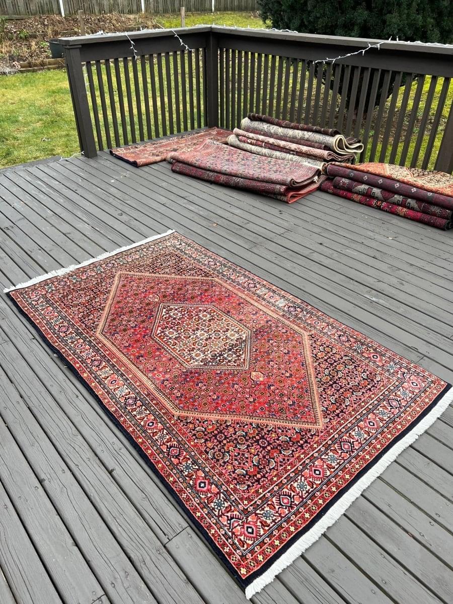 Persian Bidjar Rug | 6' 1
