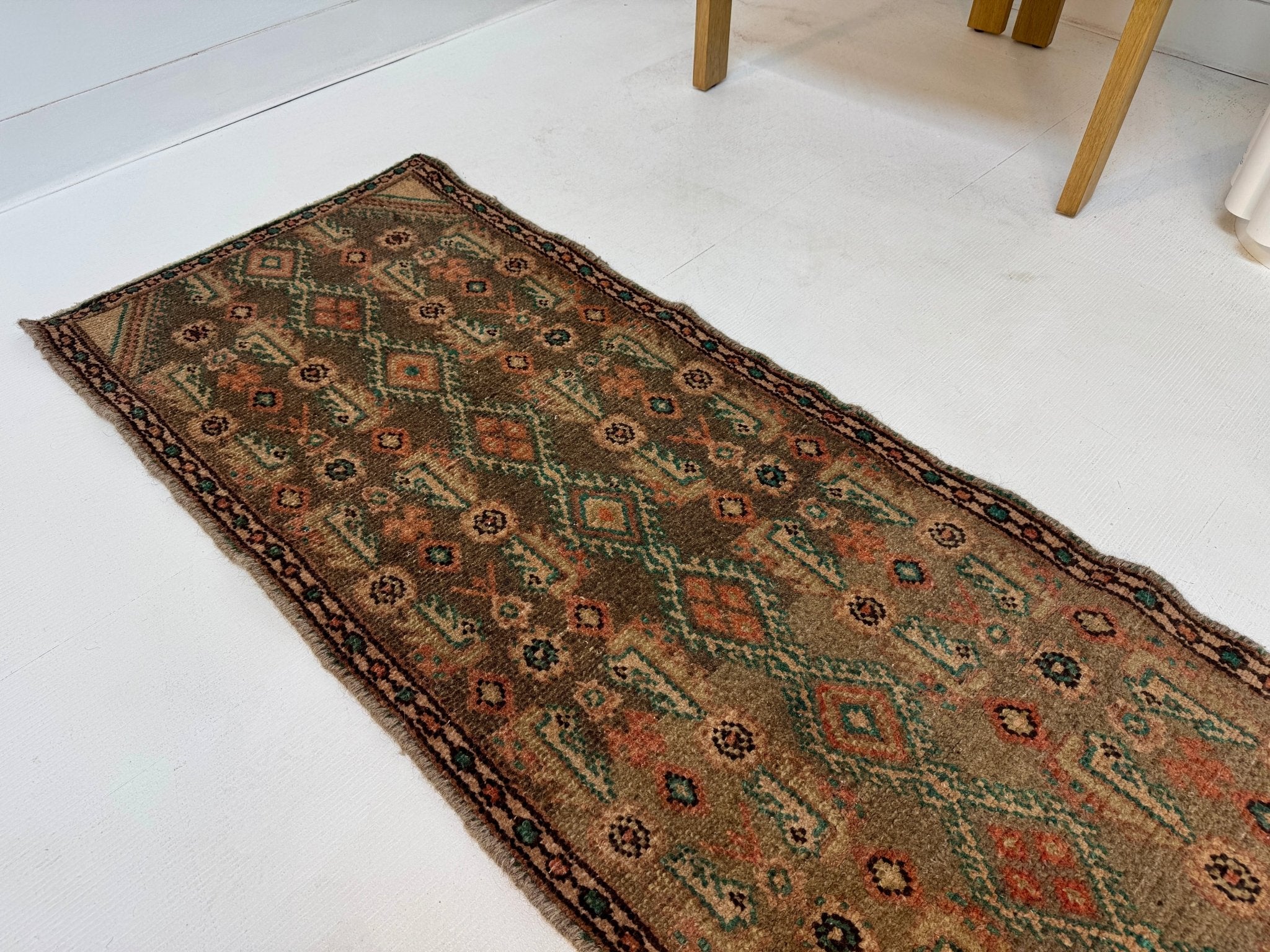 Persian Borujerd Runner Rug | 1' 10” x 6' 5