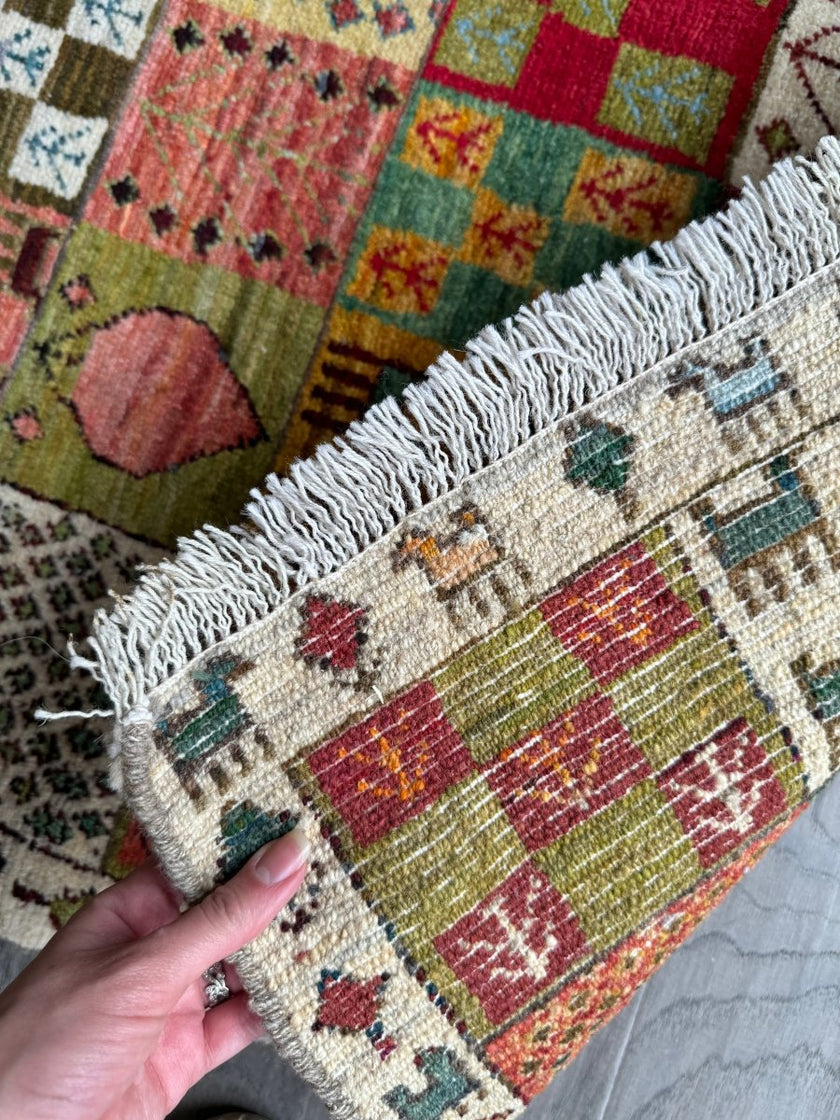Persian Gabbeh Rug | 2' 10