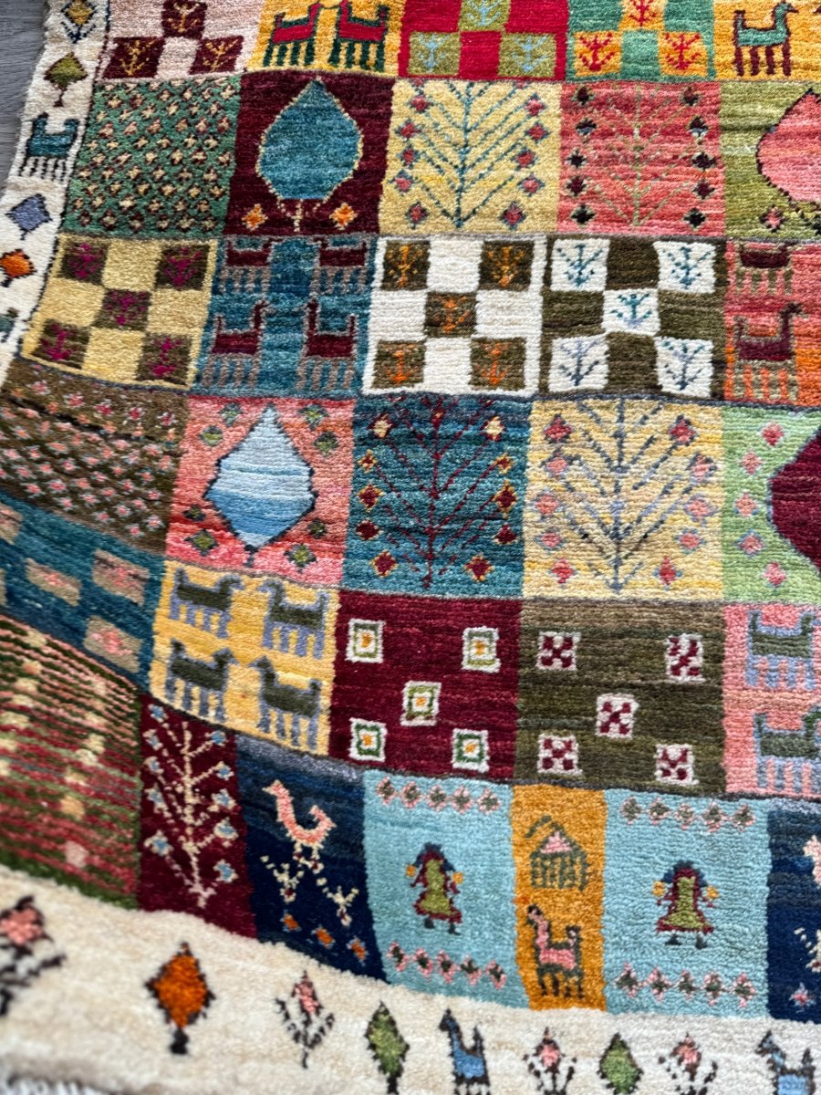 Persian Gabbeh Rug | 2' 10