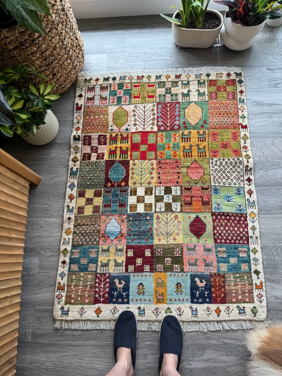 Persian Gabbeh Rug | 2' 10