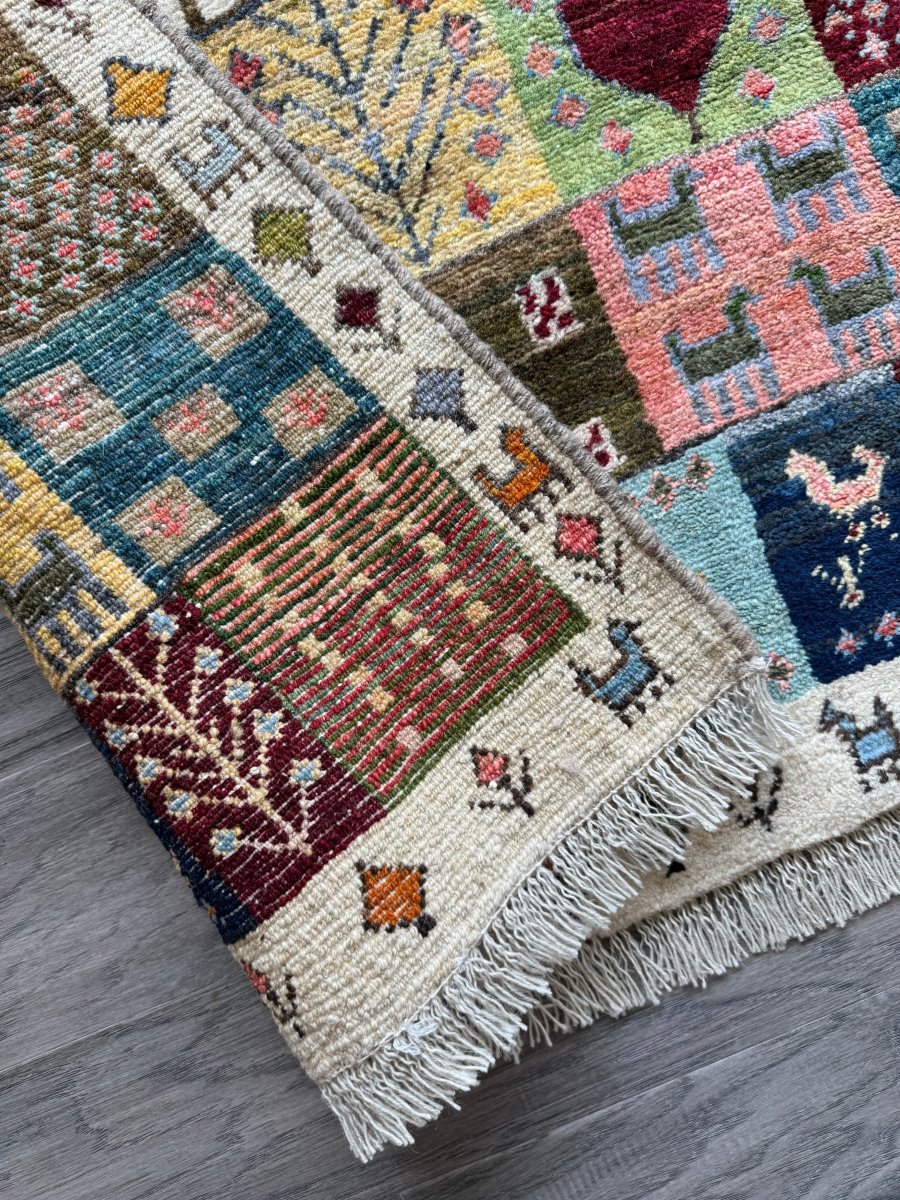 Persian Gabbeh Rug | 2' 10