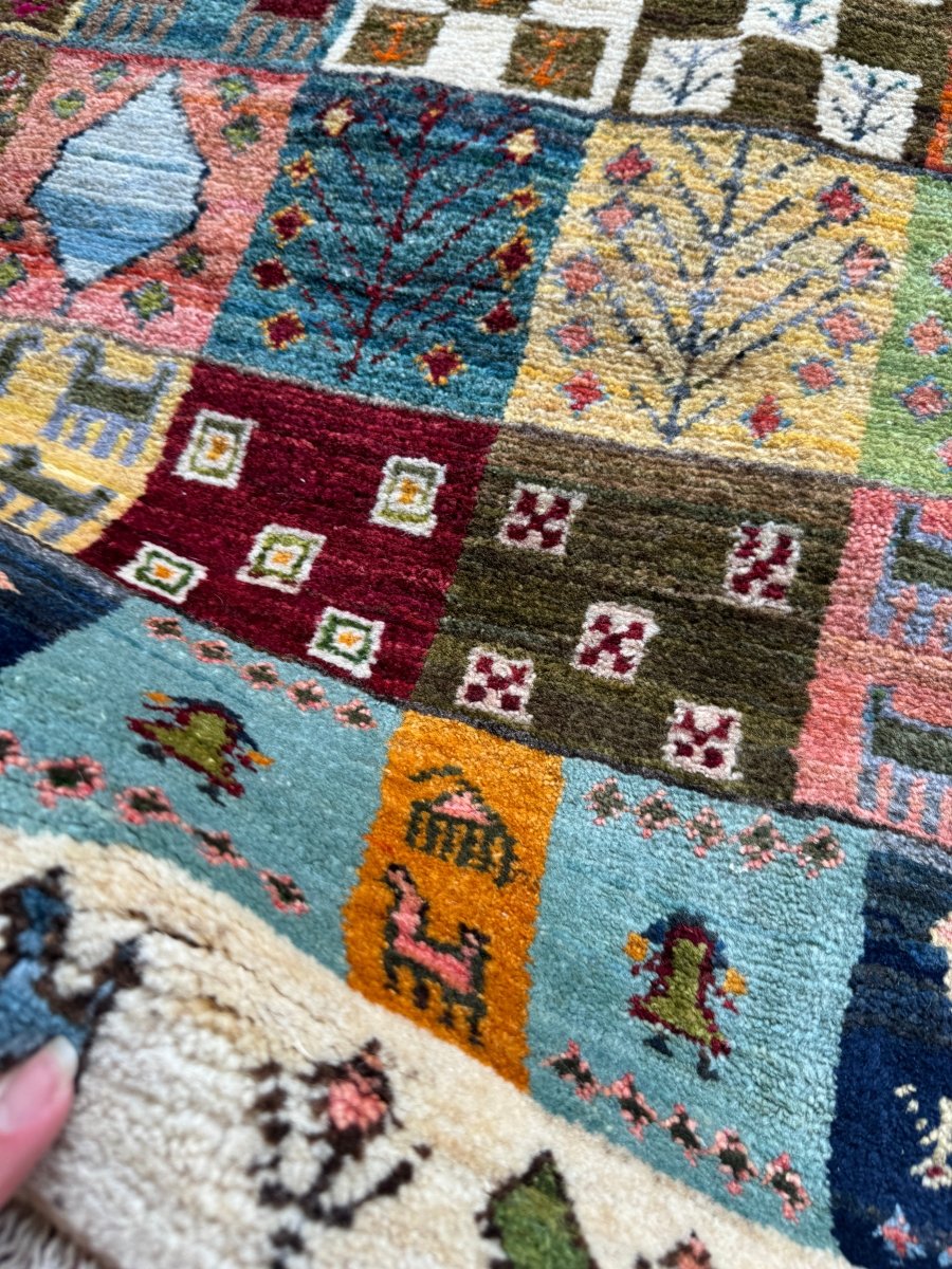 Persian Gabbeh Rug | 2' 10