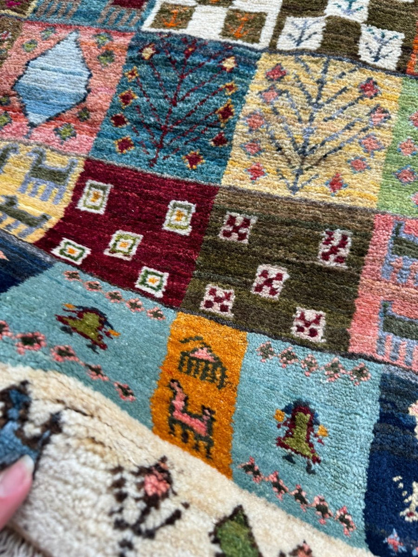 Persian Gabbeh Rug | 2' 10