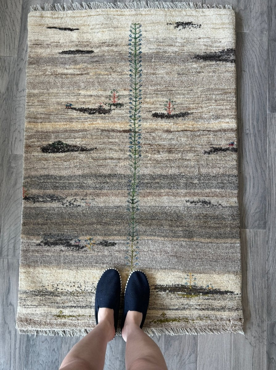 Persian Gabbeh Rug | 2' 9