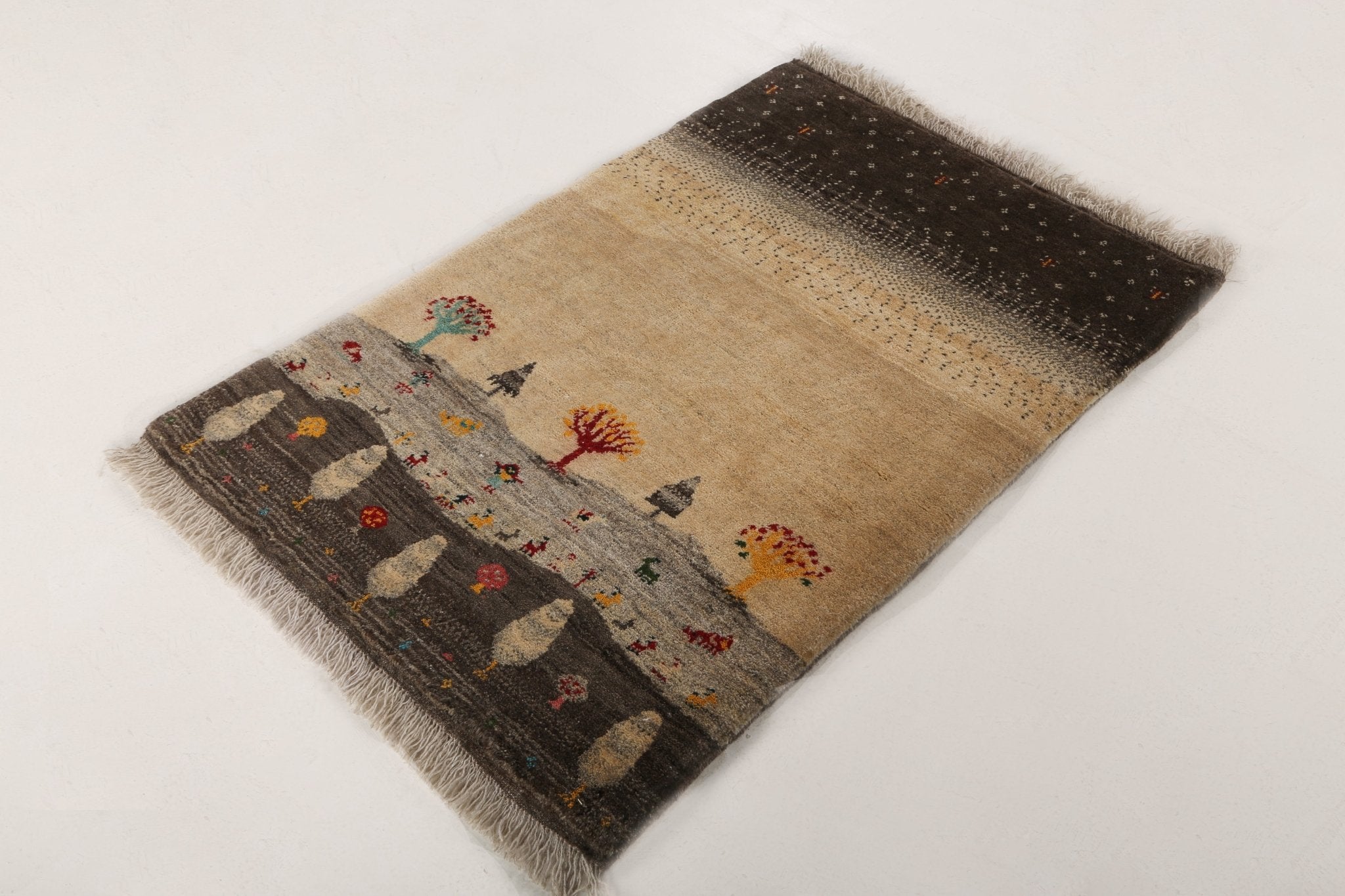 Persian Gabbeh Rug | 2' 9