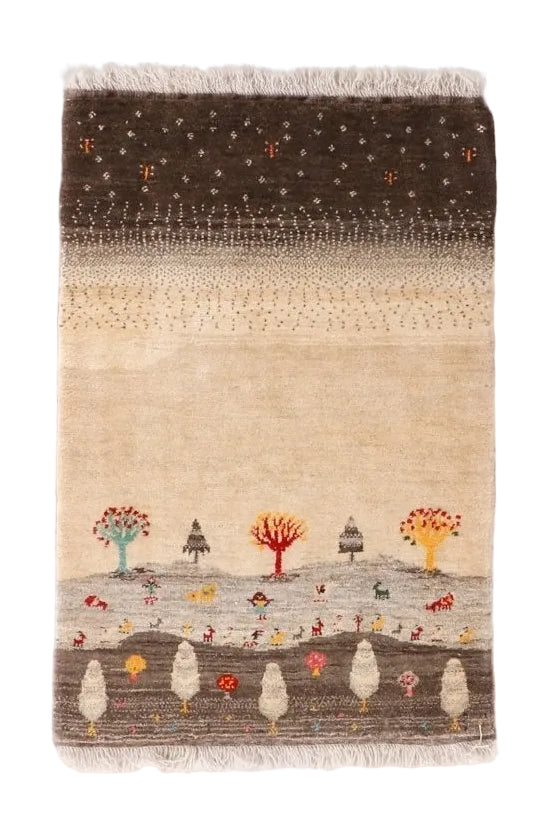 Persian Gabbeh Rug | 2' 9