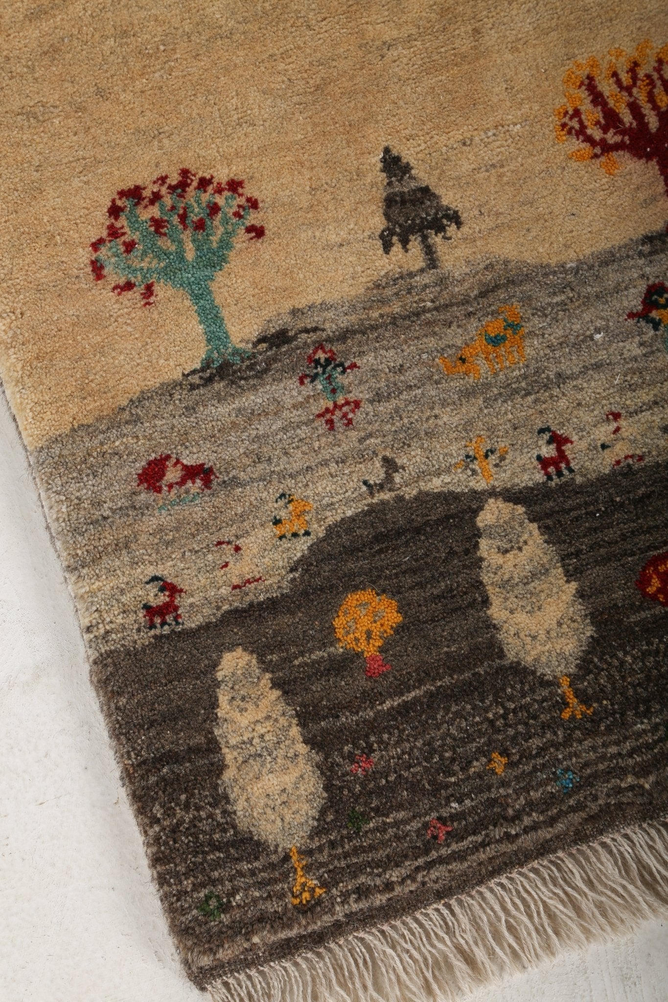 Persian Gabbeh Rug | 2' 9