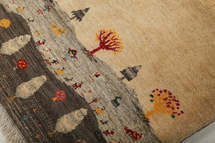 Persian Gabbeh Rug | 2' 9