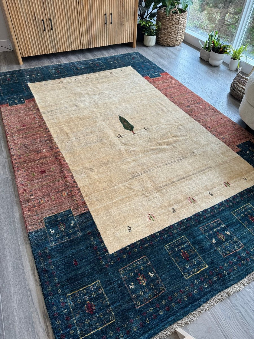 Persian Gabbeh Rug | 6' 7