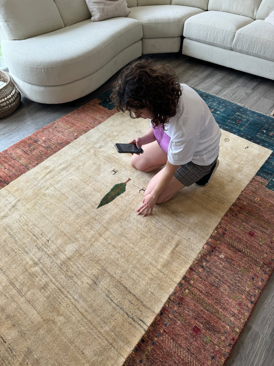 Persian Gabbeh Rug | 6' 7