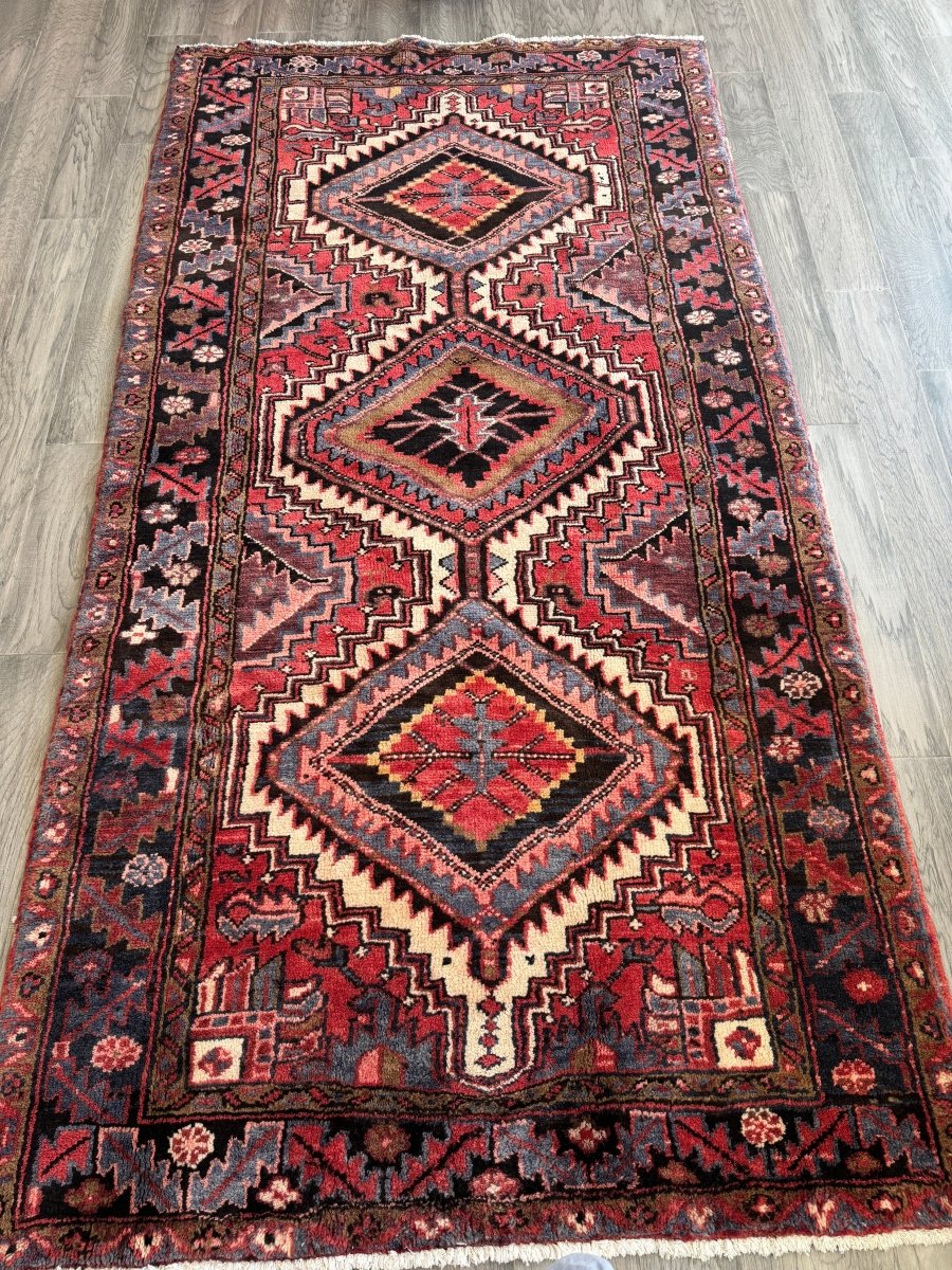 Persian Gorevan Rug | 3' 11
