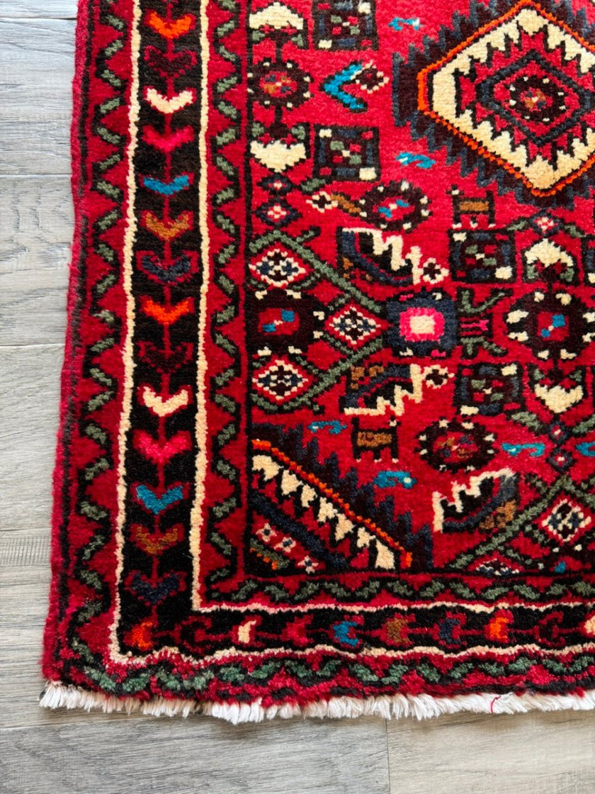 Persian Hamadan Rug | 2' 4