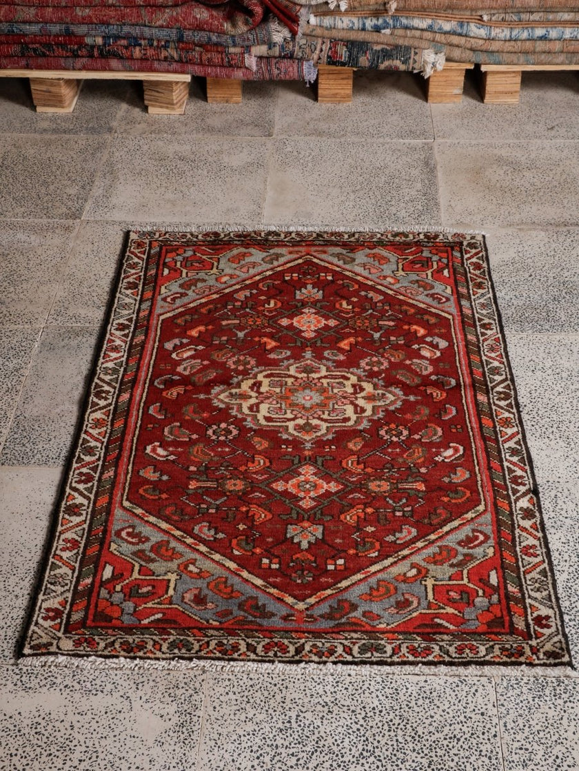 Persian Hamadan Rug | 2' 7” x 3' 10