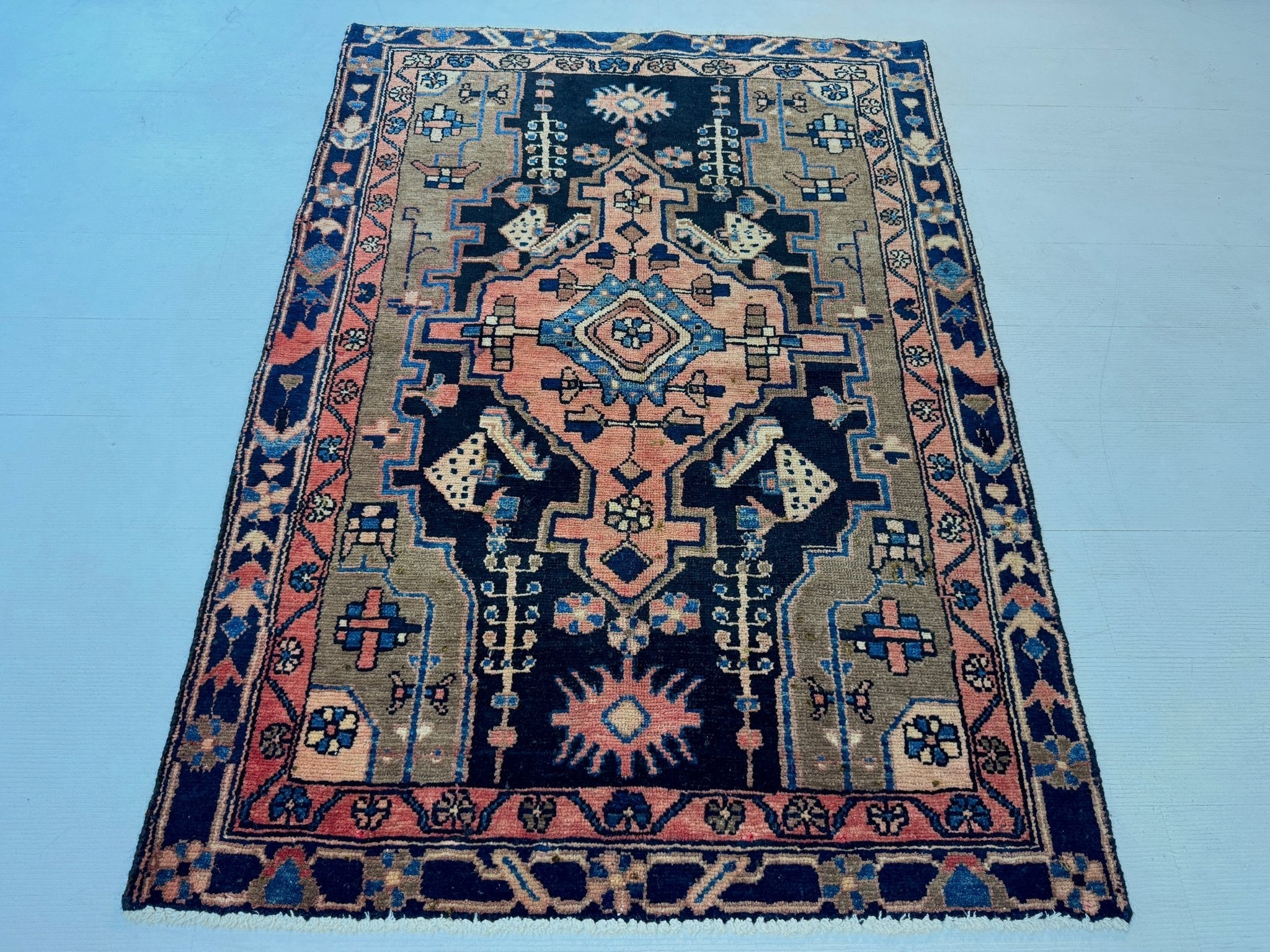 Persian Hamadan Rug | 3' 1” x 4' 5