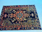 Persian Hamadan Rug | 3' 1” x 4' 5