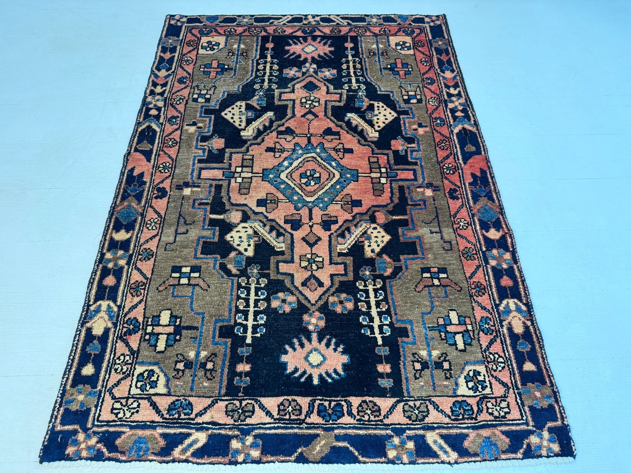 Persian Hamadan Rug | 3' 1” x 4' 5