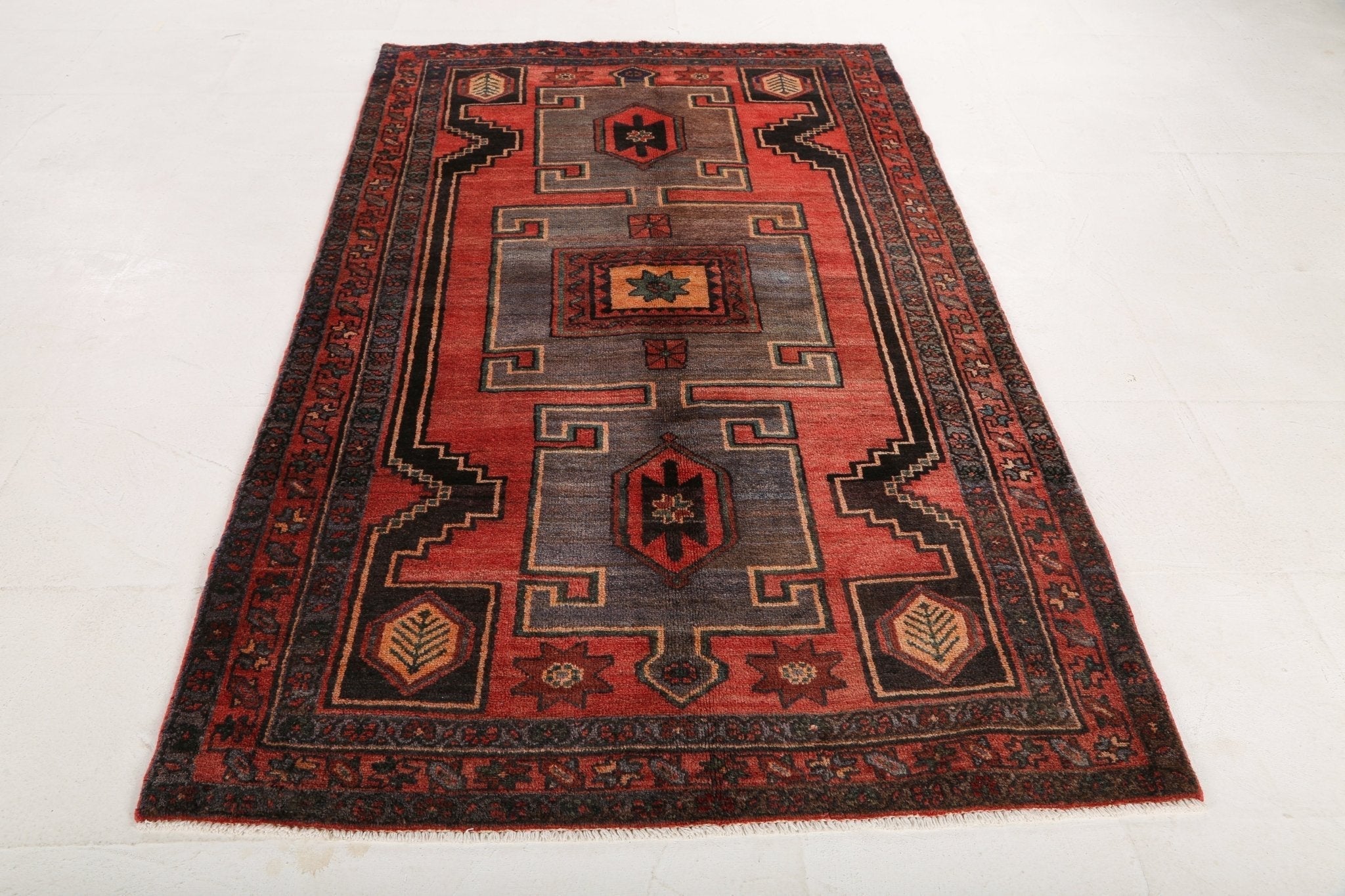 Persian Hamadan Rug | 4' 5