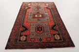 Persian Hamadan Rug | 4' 5