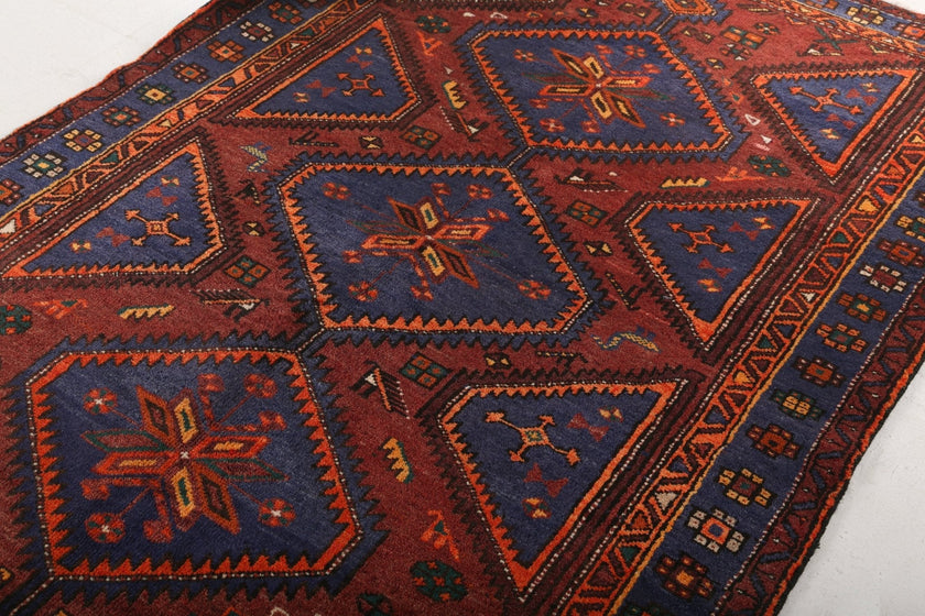 Persian Hamadan Rug | 4' 6