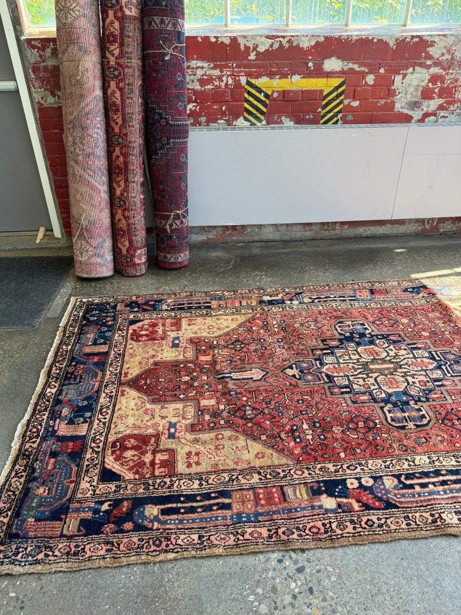 Persian Hamadan Rug | 5' 3