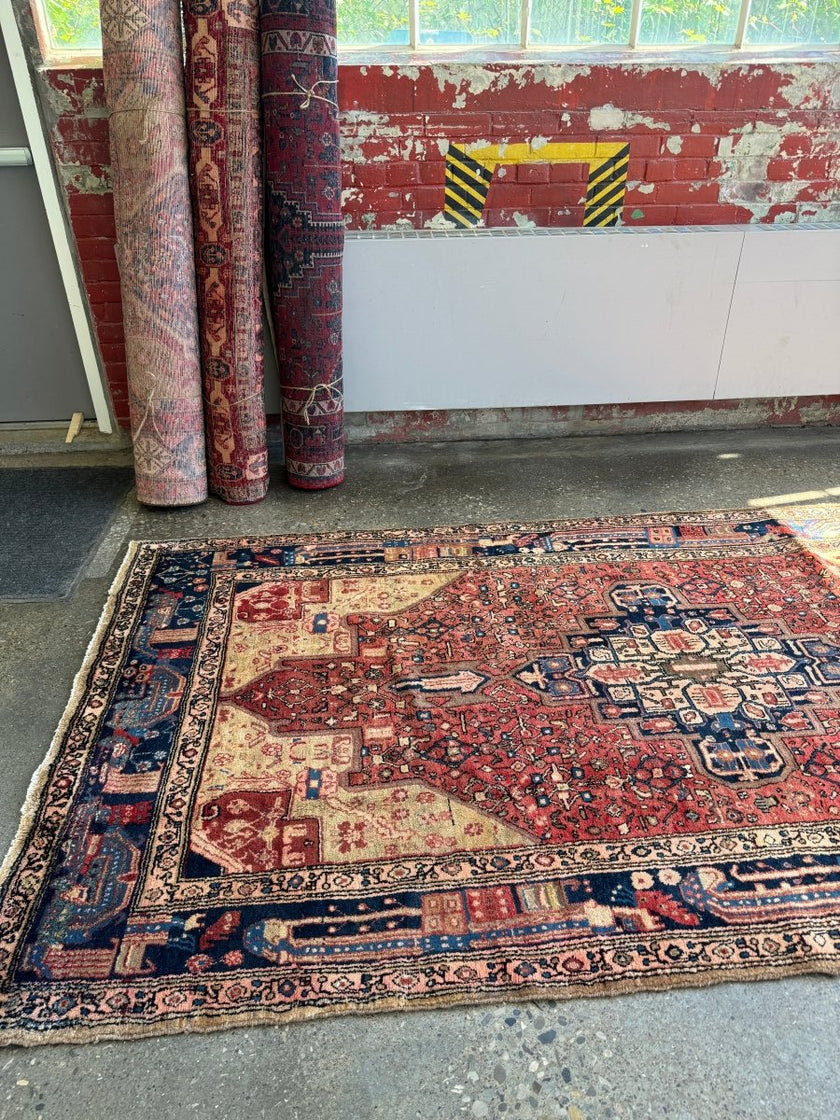 Persian Hamadan Rug | 5' 3