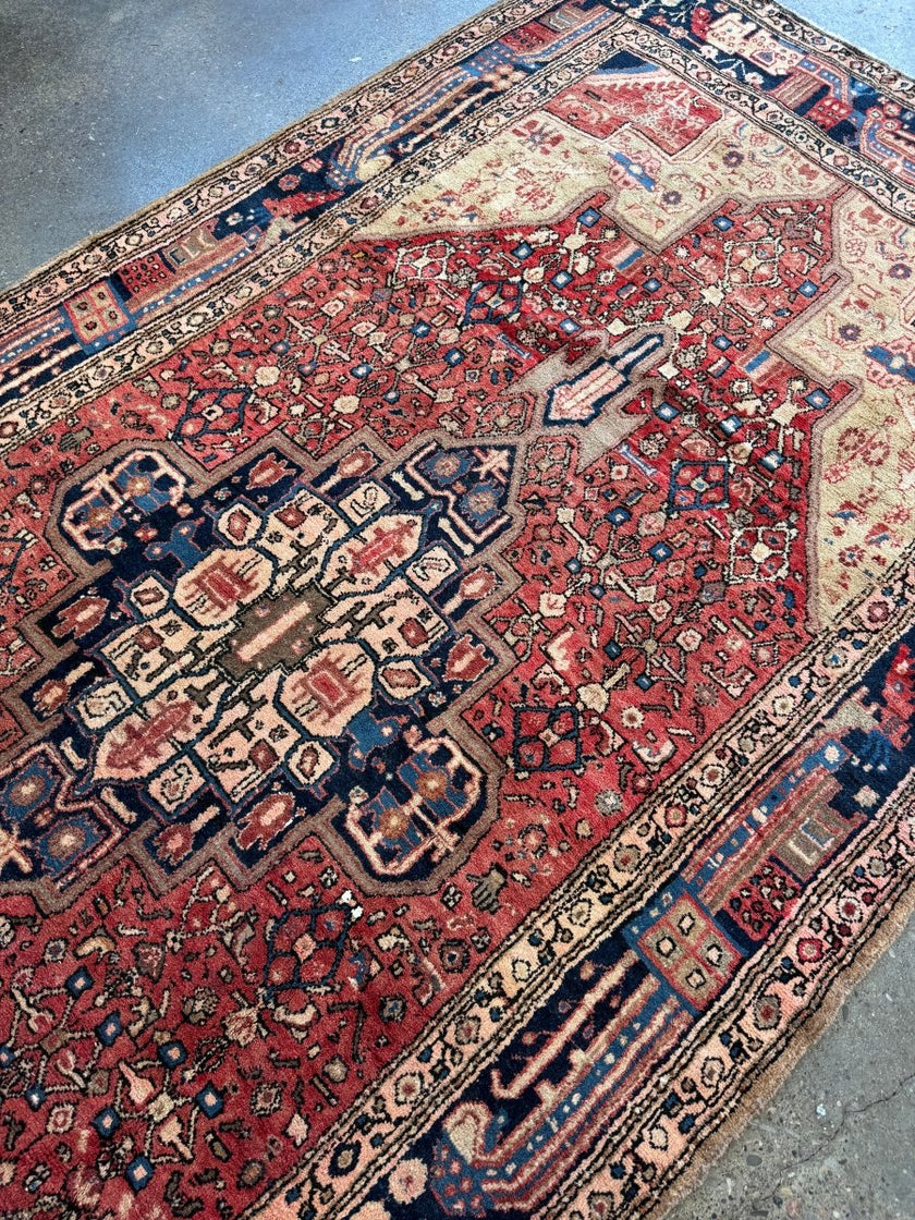 Persian Hamadan Rug | 5' 3