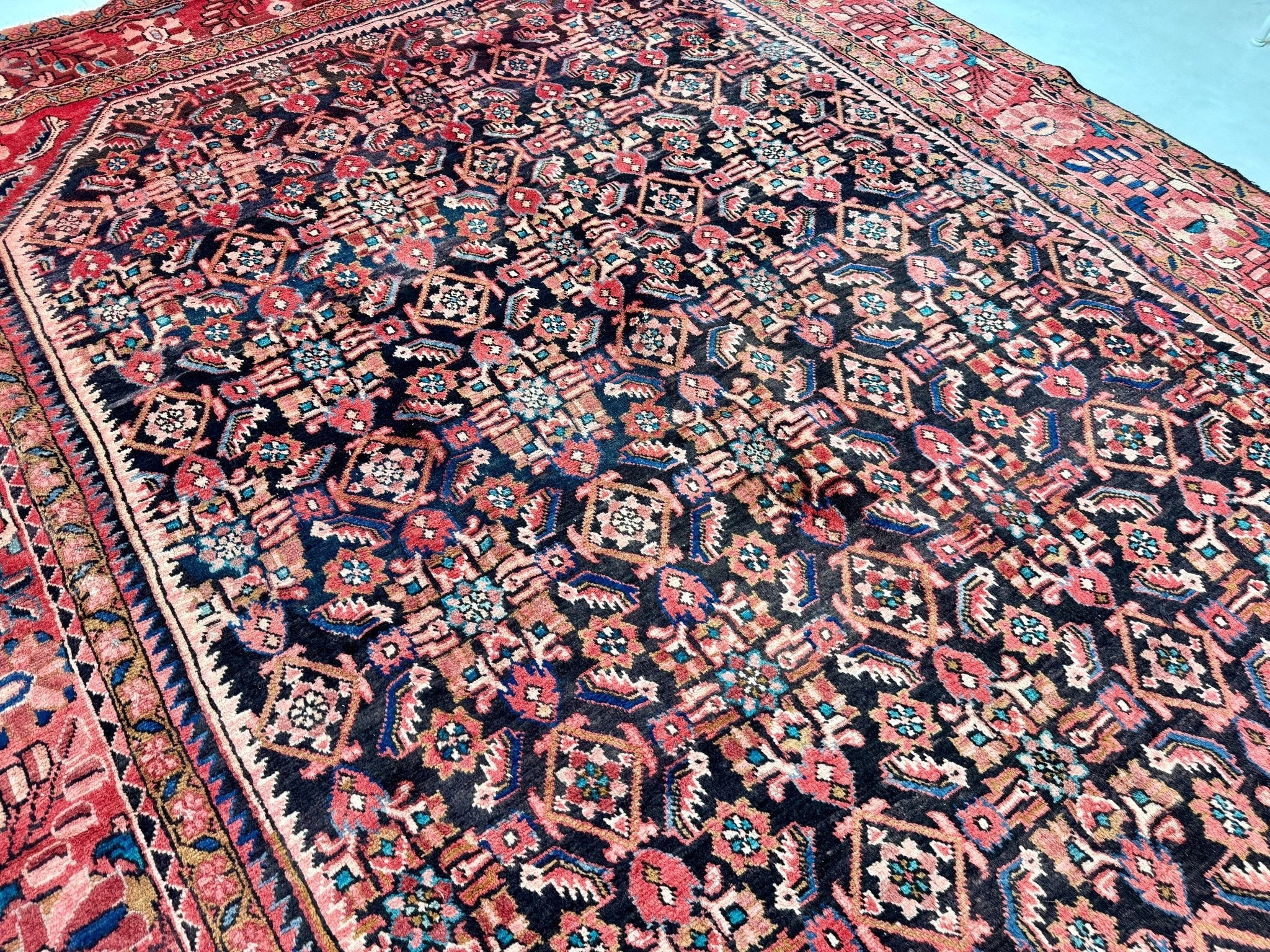 Persian Hamadan Rug | 7' 9” x 10'