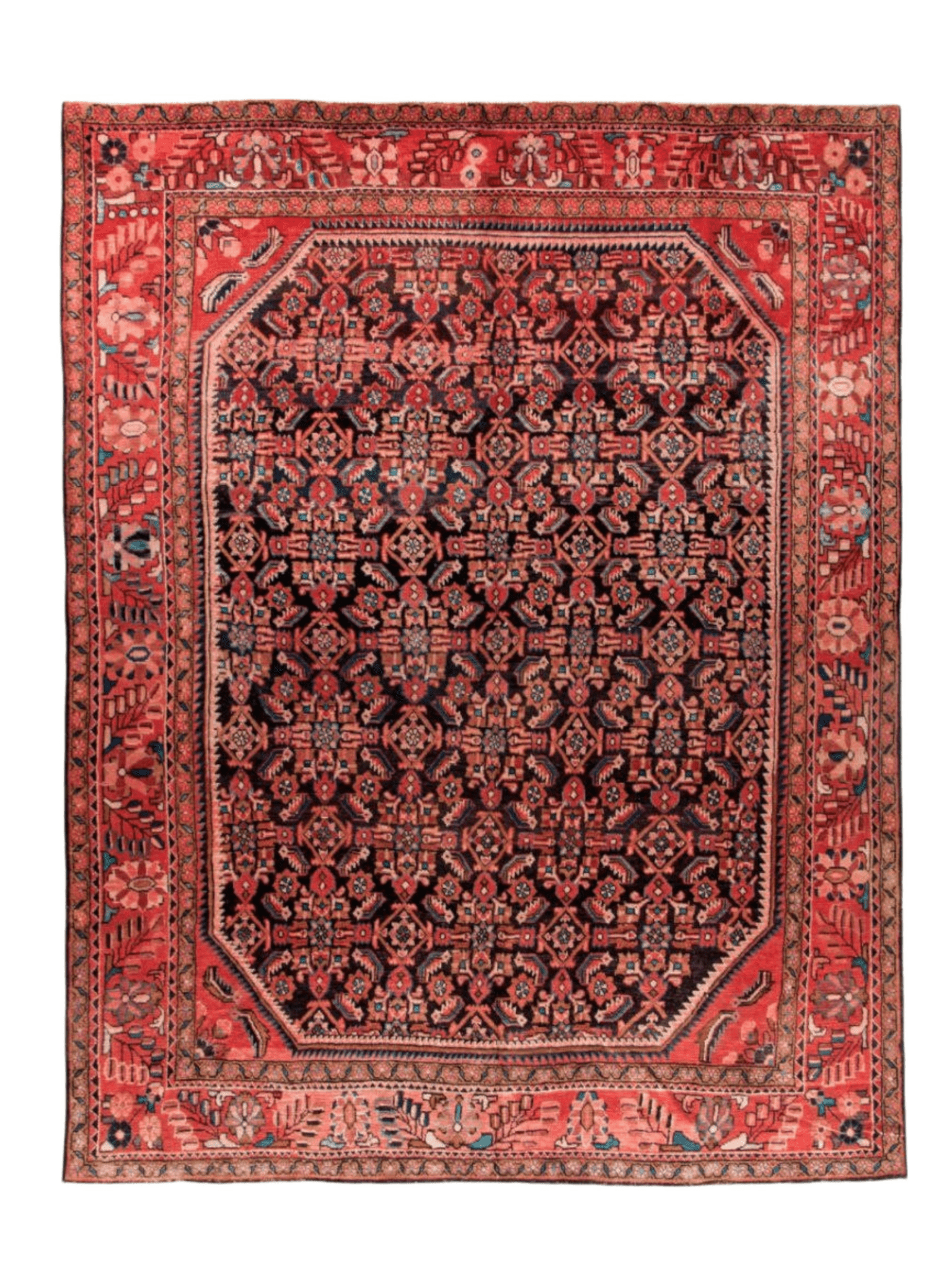 Persian Hamadan Rug | 7' 9” x 10'