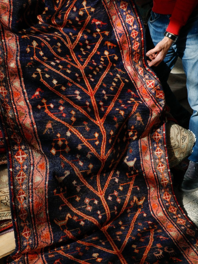 Persian Hamadan Runner Rug | 3' 1” x 8' 9