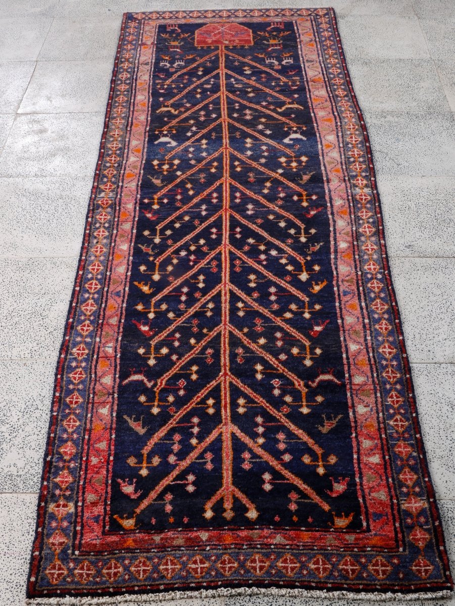 Persian Hamadan Runner Rug | 3' 1” x 8' 9
