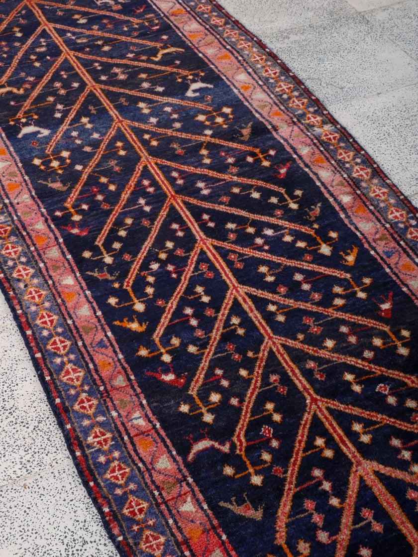 Persian Hamadan Runner Rug | 3' 1” x 8' 9