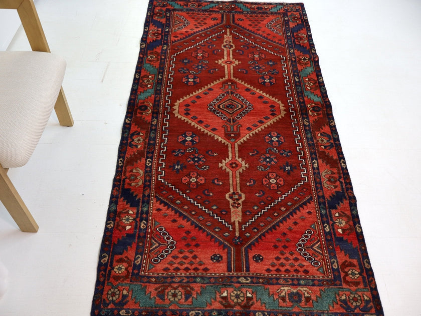 Persian Hamadan Runner Rug | 3' 3” x 6' 9