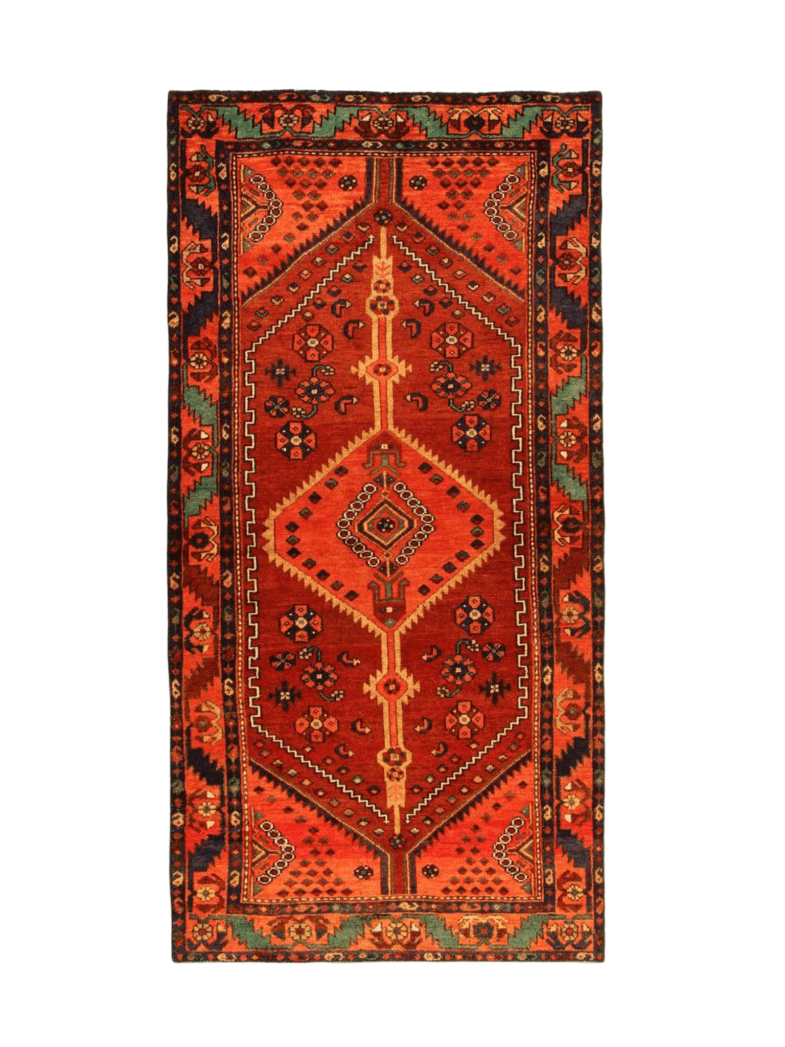 Persian Hamadan Runner Rug | 3' 3” x 6' 9