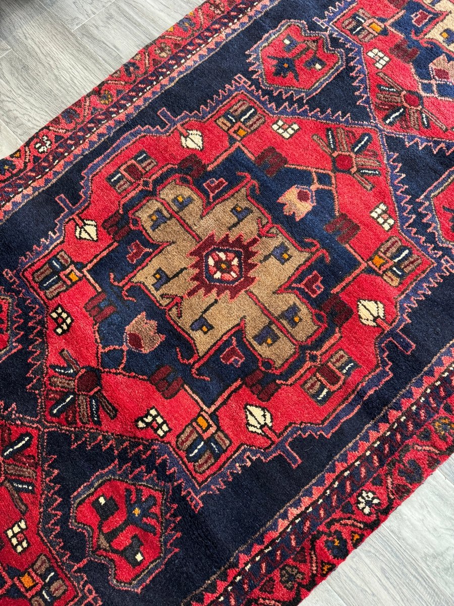Persian Hamadan Runner Rug | 3' 3