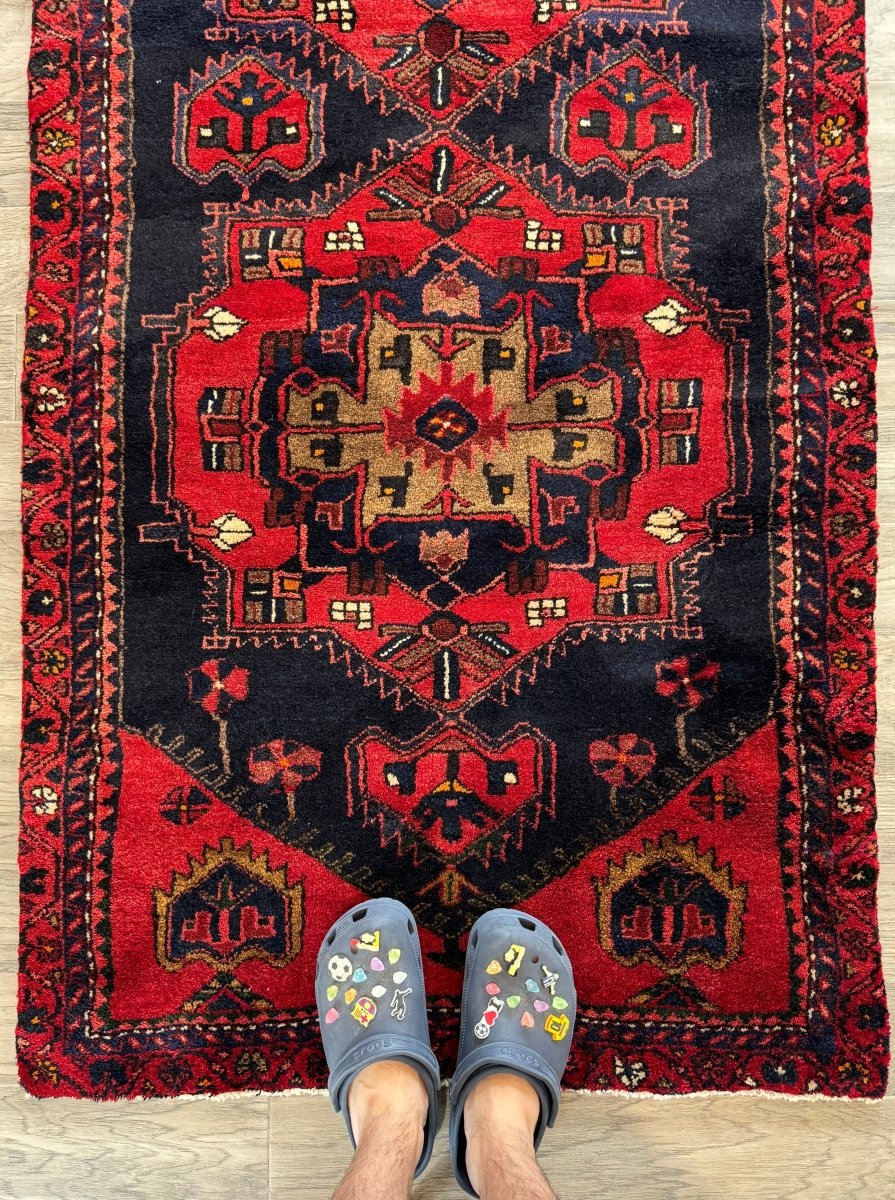 Persian Hamadan Runner Rug | 3' 3