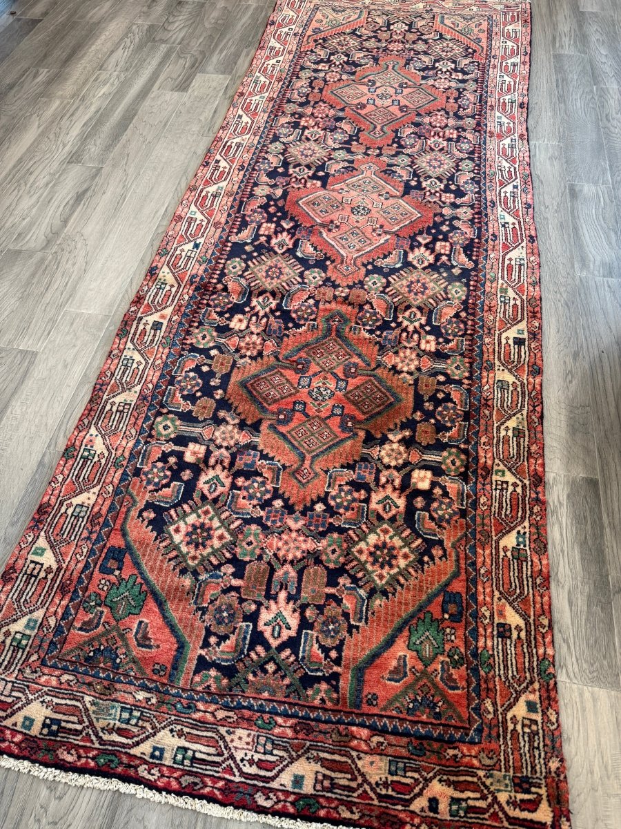 Persian Hamadan Runner Rug | 3' 3