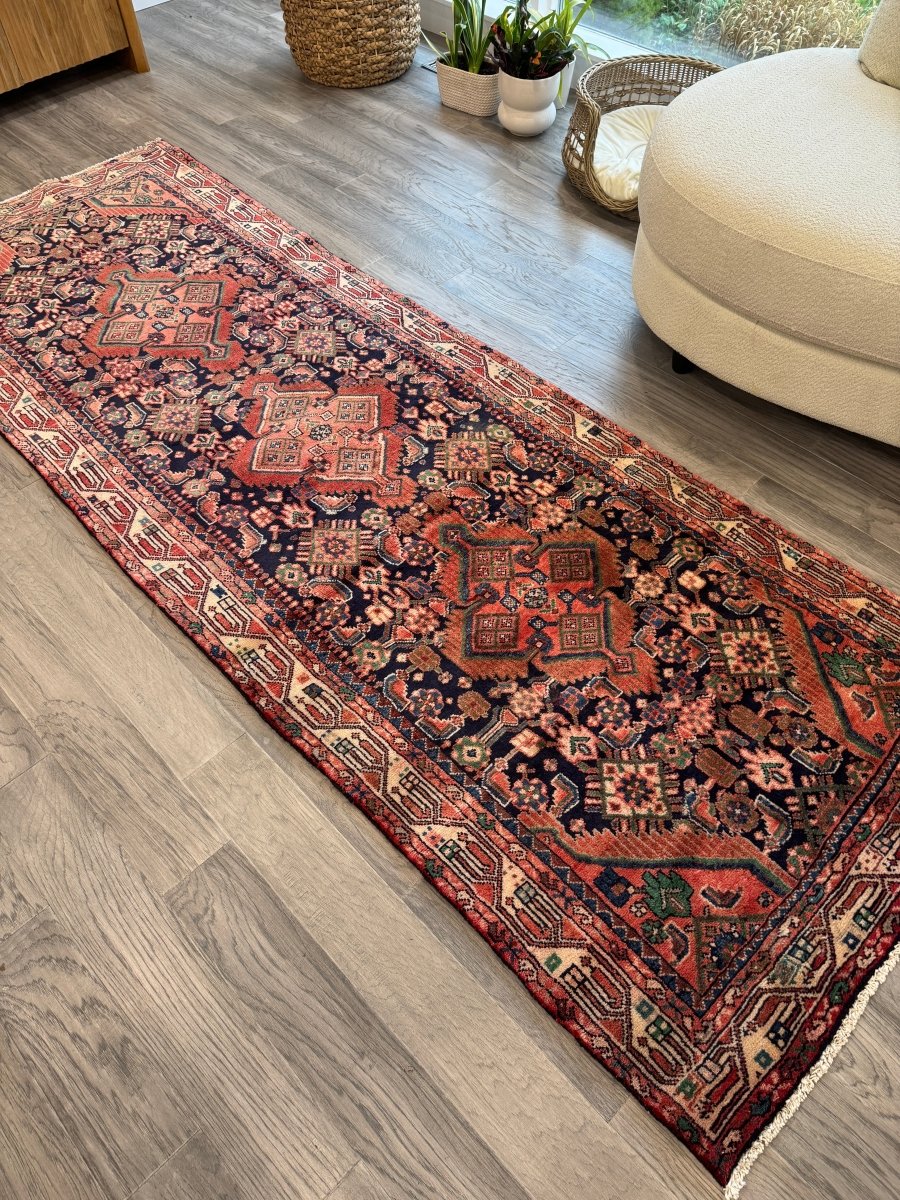 Persian Hamadan Runner Rug | 3' 3