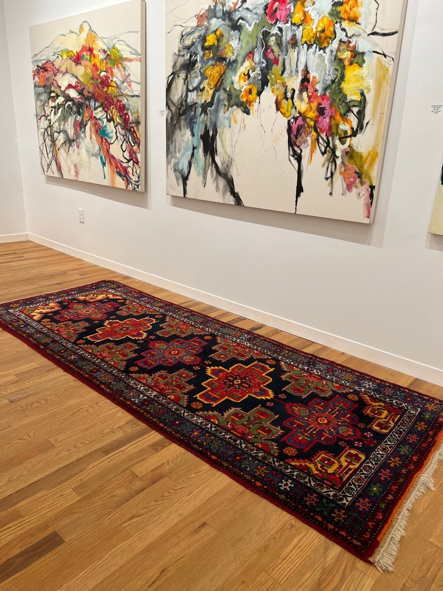 Persian Hamadan Runner Rug | 3' 5