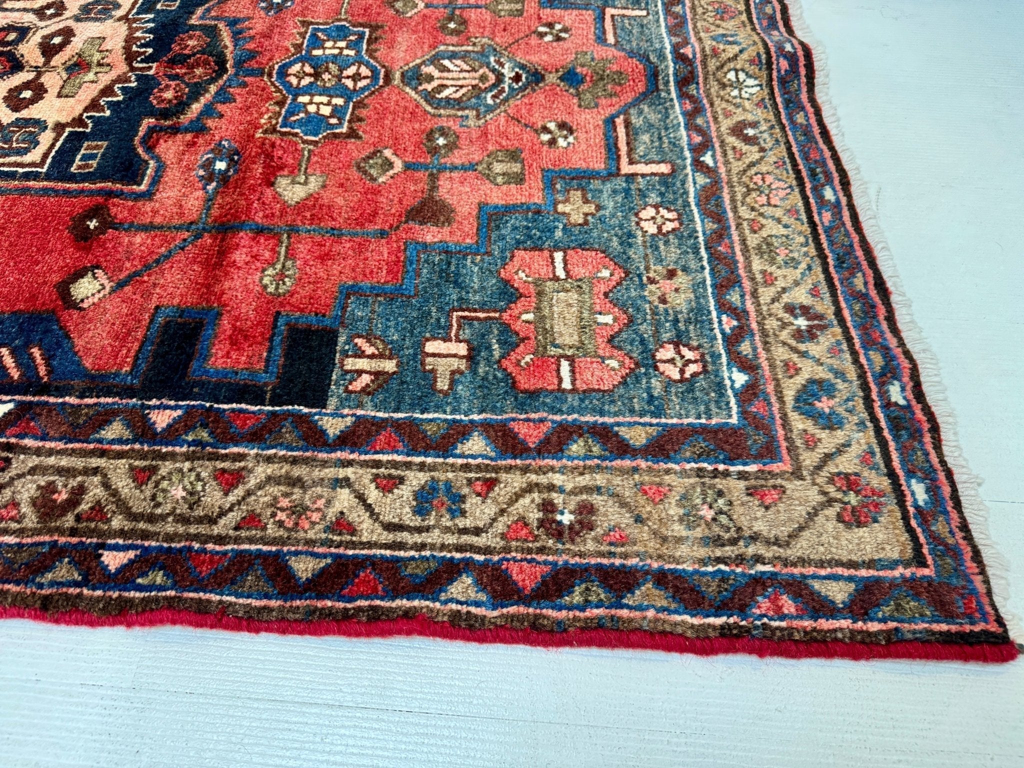 Persian Hamadan Runner Rug | 3' 6” x 9' 8