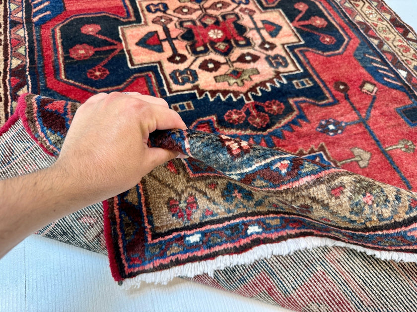 Persian Hamadan Runner Rug | 3' 6” x 9' 8