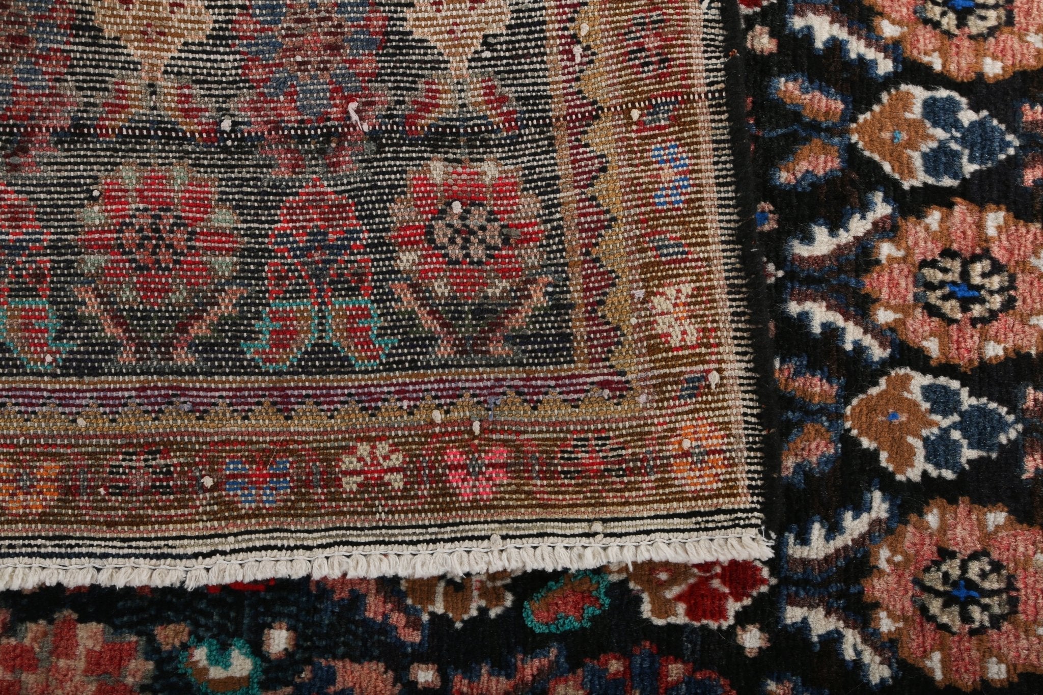 Persian Hamadan Runner Rug | 3' 9