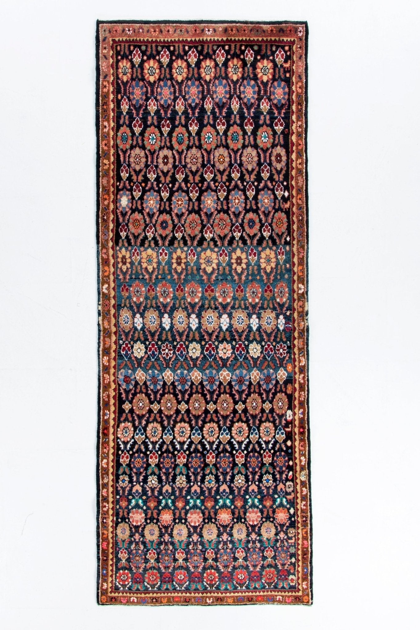 Persian Hamadan Runner Rug | 3' 9