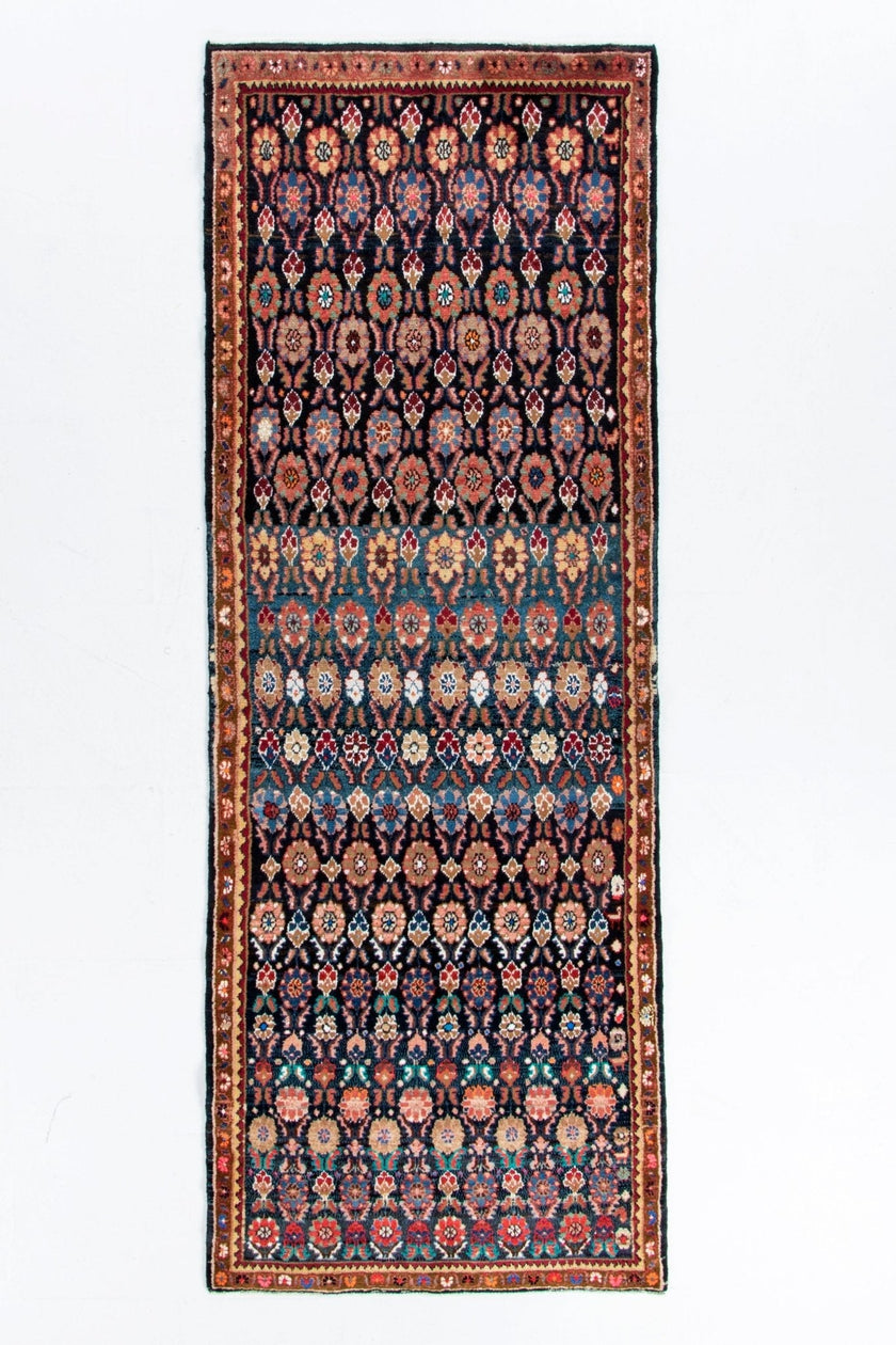Persian Hamadan Runner Rug | 3' 9