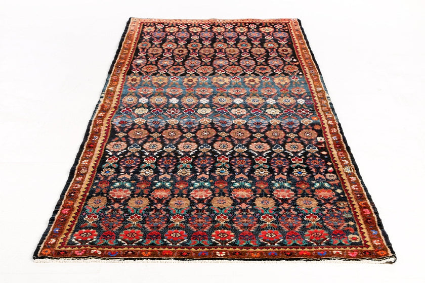 Persian Hamadan Runner Rug | 3' 9