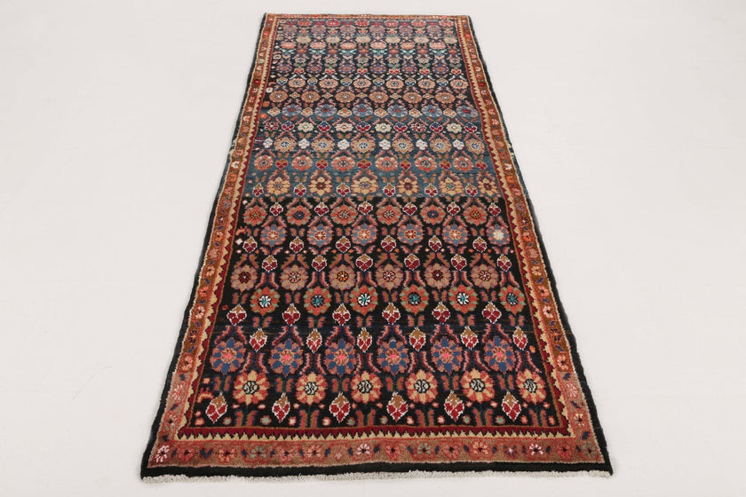 Persian Hamadan Runner Rug | 3' 9