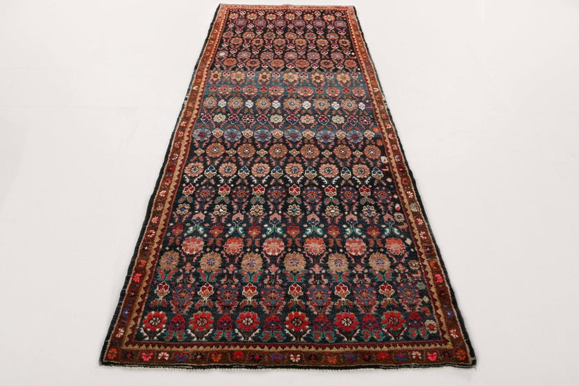 Persian Hamadan Runner Rug | 3' 9