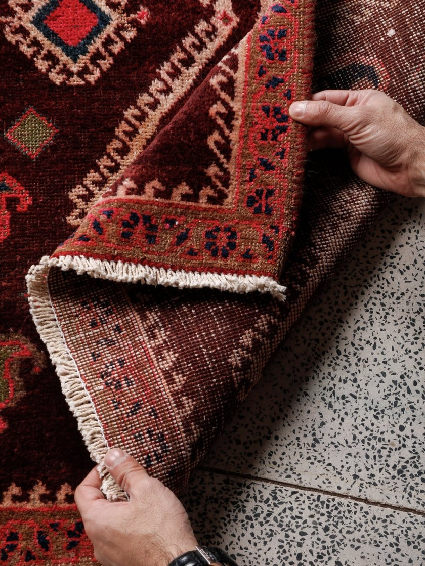 Persian Hamedan Rug | 2' 2” x 3' 5