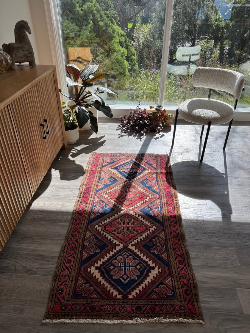 Persian Hamedan Rug | 2' 7