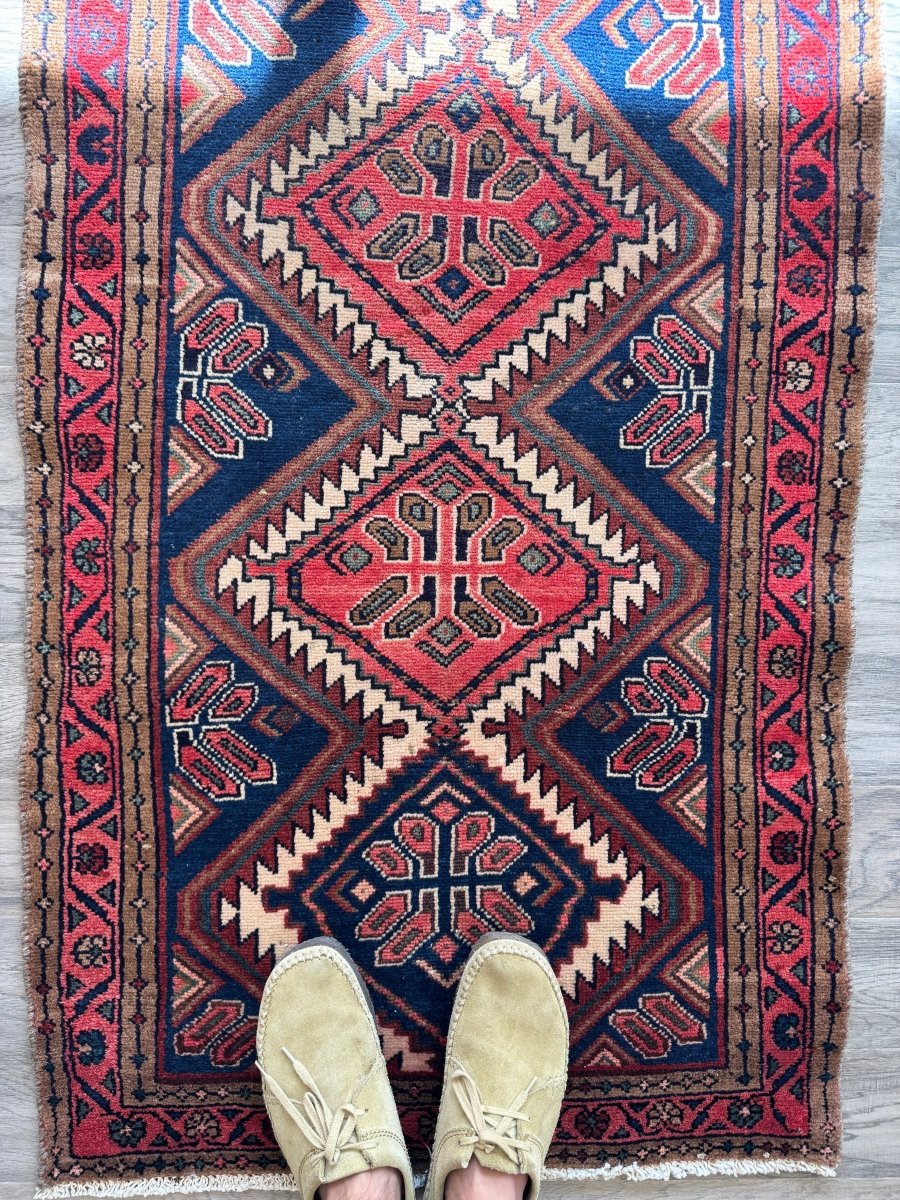 Persian Hamedan Rug | 2' 7